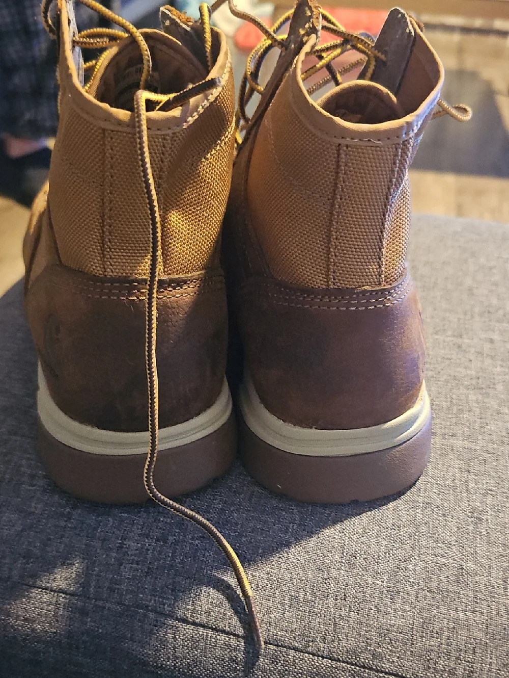 Carhartt Brown Boots Lace-Up Casual Outdoor Style Size 12 Men Work